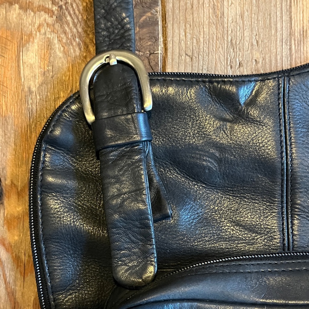 HOBO International Vintage Black Unisex Crossbody Sling Bag - Picture 8 of 11